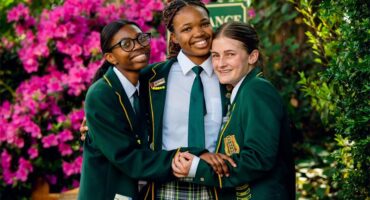 Kingsmead College deputy head girl Thandolwethu Mbatha, head girl Neo Mkwanazi and deputy head girl Chloe Chapman are elated about their leadership positions for 2027. Phot