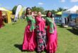 Barbara Gomez, Charlotte Russell and Zuri-Me Erasmus prepare to entertain the crowd. Photo: Asanda Matlhare
