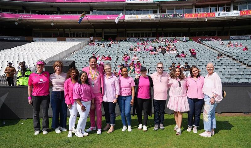 DP World Wanderers Stadium CEO and partners support Pink Day on September 27, 2026. Photo: Supplied
