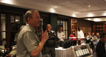 Jimmy Telle, CEO of the SANParks Honorary Rangers, gives a speech. Photo: Supplied