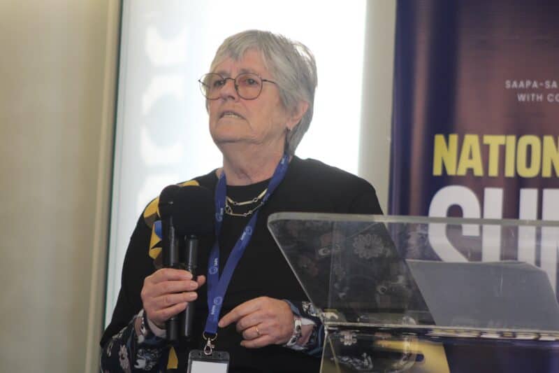 Professor Sue Goldstein, of the Wits Centre for Health Economics and Decision Science, speaks about the dangers of alcohol. Photo: Asanda Matlhare