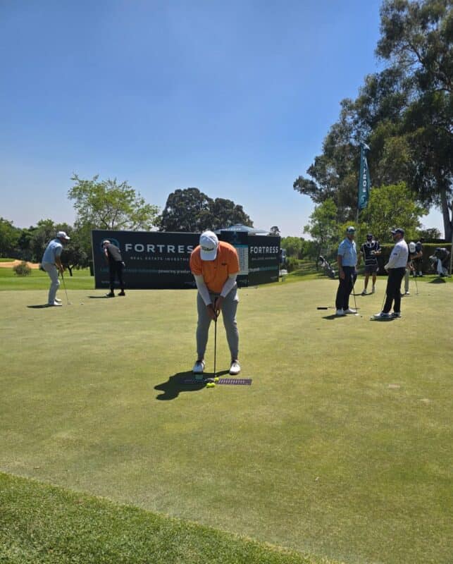 : A player keeps his focus as he practices his shot at the Houghton Golf Club on October 8, 2026. Photo: Naziya Davids-Easthorpe