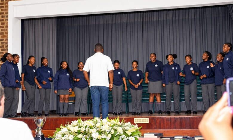 The choir from Roedean Academy sing for the guests at the prize-giving at Roedean School on October 10, 2026. Photo: Naziya Davids-Easthorpe