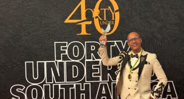 Greenside High School, Craigh Straus flaunts his honorary award in Houghton. Photo: Supplied