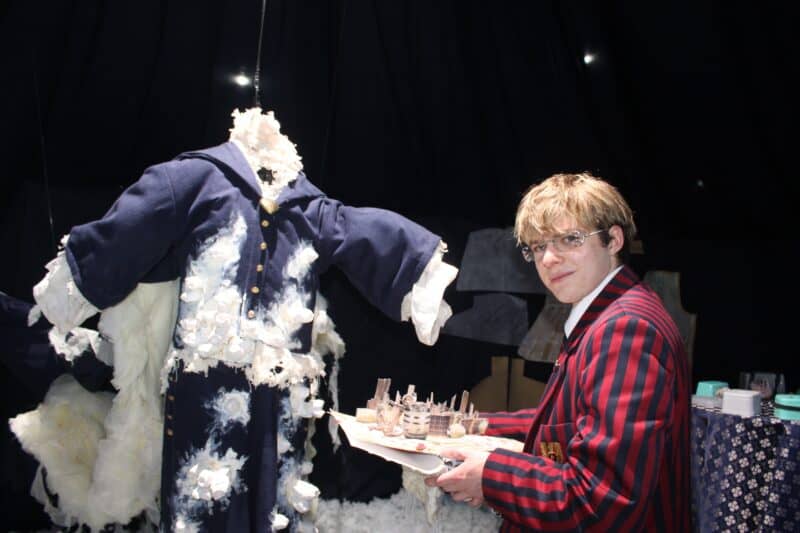 St John’s College artist Luke Summerton exhibits his work on October 13, 2026. Photo: Asanda Matlhare