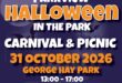 Parkview Halloween picnic poster. Photo: Supplied
