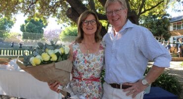 Chris Elfick celebrates wife, Lynne’s, 22 years of service on October 22, 2026. Photo: Asanda Matlhare