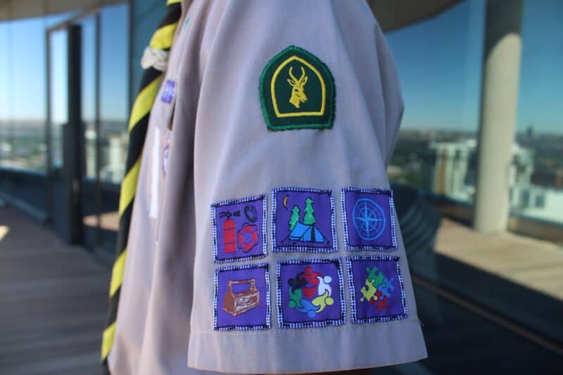 The Springbok joins Harry Musuku’s other accolades on his Scout uniform. Photo: Asanda Matlhare