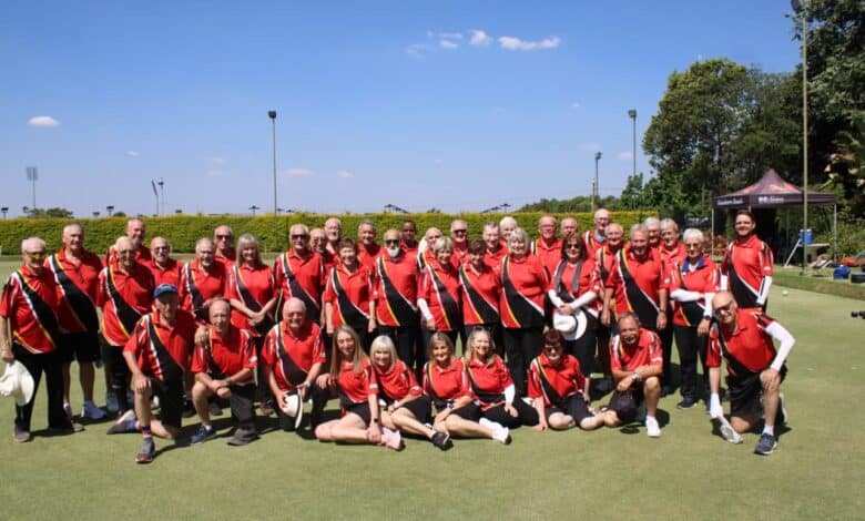 Members of the Wanderers Bowls Club pose for a group photo at the Wanderers Bowls Club on October 24, 2026. Photo: Naziya Davids-Easthorpe