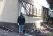Gresswold resident Ben Kingombe stands in front of his burnt house on October 29, 2026. Photo: Asanda Matlhare
