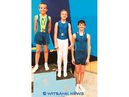 Dirk Botha spog met ’n eerste plek, Dehan Janse van Rensburg (tweede) en Stevann du Plooy (tweede) na ’n kompetisie op 14 Junie in Pretoria.