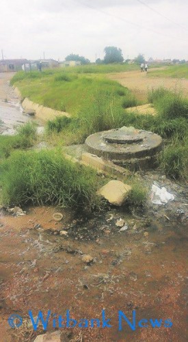 The sewer in Hlalanikahle Extension 2 flows to the main road. This has been going on for a while, according to the DA.