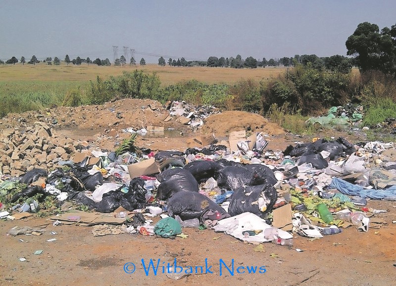 The building and other rubbish material that was dumped off the truck on Monday morning, April 13.