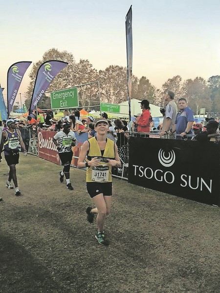Dianne Chapman completed her first Comrades Marathon in 11:42.