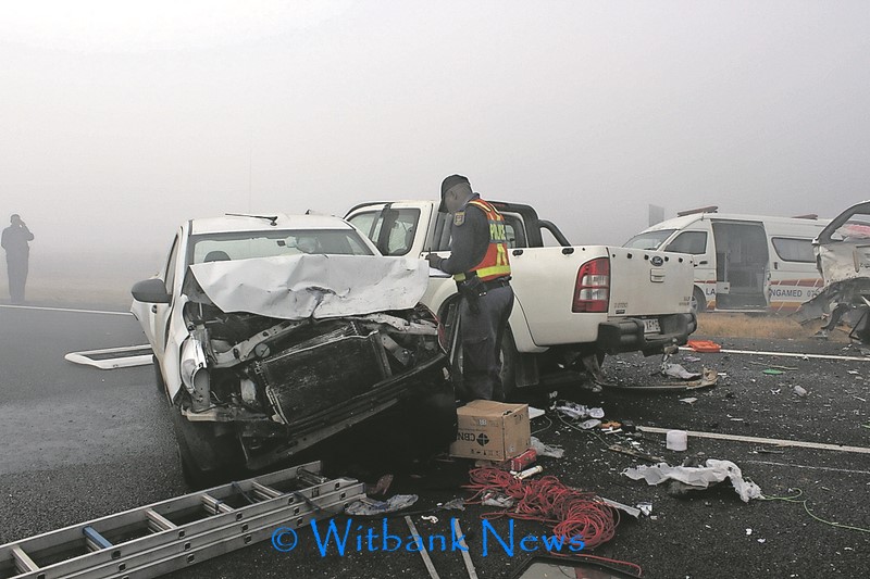 Mr David Makatina, who was on his way to Middelburg to get a license for a Mahindra Bakkie, was trembling as he tried to paint the picture of the horrific turn of events when he swerved out for a truck who according to him came to a dead stop in the middle of the road.