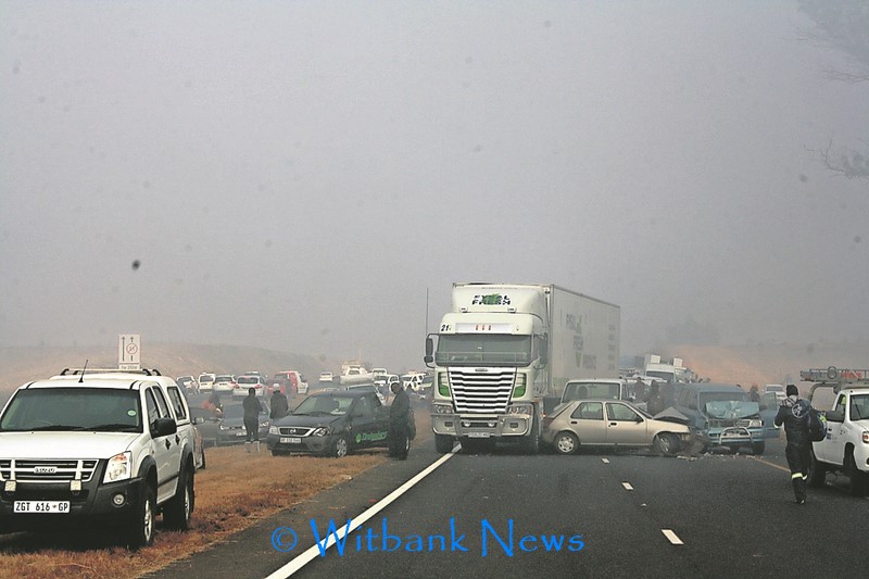 Chaos reigned as mist caused a car-pile-up on June 29. (Photo: Zita Goldswain).