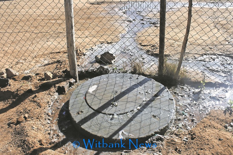 Sewerage flowing inside the Jiyane home in Vosman. It is said it has been flowing for a week as on Saturday, July 18.