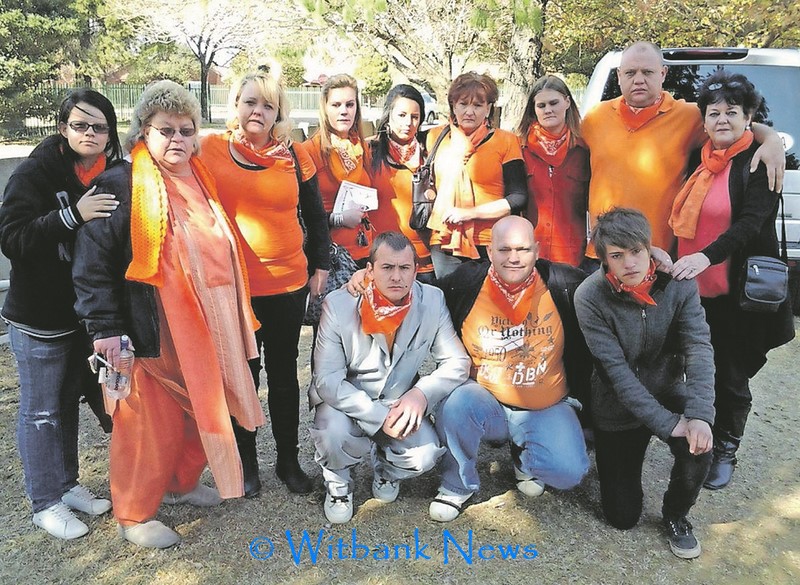 Family members and friends dressed in orange for the funeral of Mr Steven Roux and it was called “Real Orange Friday” for recovering addicts.