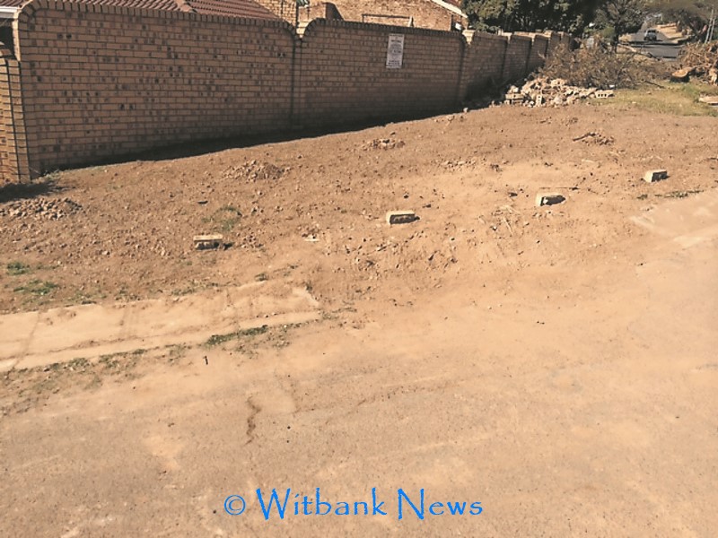 This piece of the pavement in front of 31 Panorama Street has been left like this for over two months after the a burst water pipe was fixed.