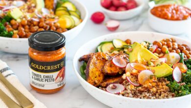 5 SEPTEMBER - MEATLESS MONDAY - Buddha bowls with pesto vinaigrette