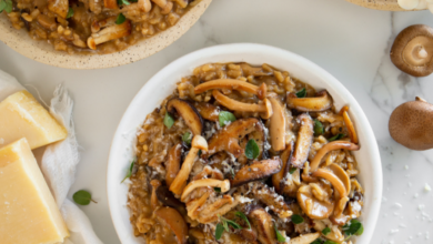 Meat-free Monday: Exotic mushroom risotto with miso
