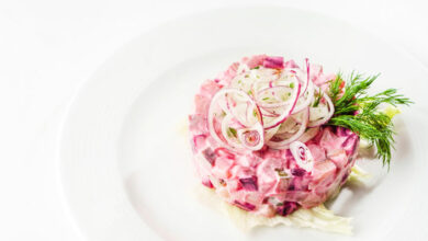Meet the prettiest dish ever: Pink potato salad