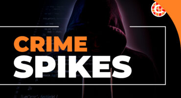 Crime spikes stock photo by caxton.