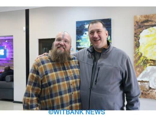 Riaan Swiegelaar and Ruan Vorster at NLC men’s breakfast in June 2025.