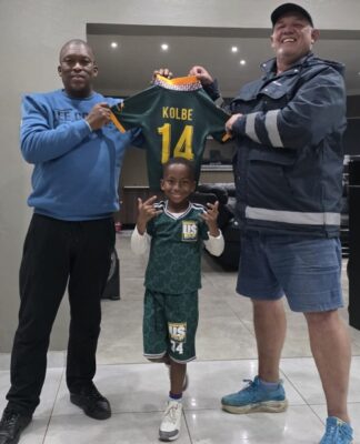 Zedan Johnson's dream came true when he was given tickets to go and watch a Springbok game.