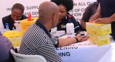 Men came for screening of different diseases at the KhulumaNdoda Ungathuli road show on August 22.
