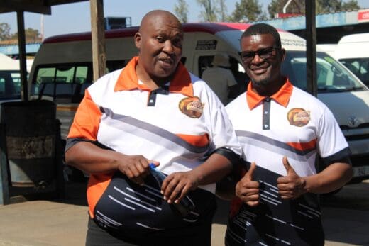 Lucas Thabethe and January Mathibela led the Khuluma Ndoda Ungathuli road show on August 22.