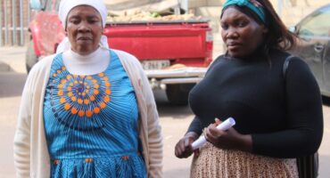 Nokwakha Muhlauli and her daughter, Nobesuthu Nkosi, from the family that was attacked at their home.