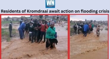 The situation at Kromdraai following heavy rains that blocked ways for the residents.