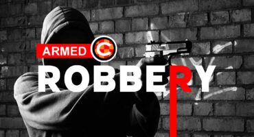 Armed robbery Caxton Stock Photo.