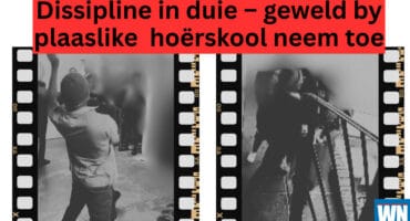 ’n Plaaslike hoërskool loop deur onder geweld tussen leerders.
