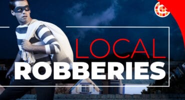 Robbery Caxton stock photo.