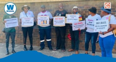 The community of eMalahleni as they continue to support the families during court appearances.