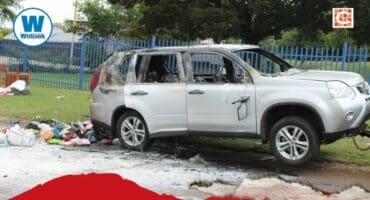 Car fire incident.