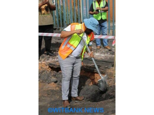 The Emalahleni Local Municipality MMC for Technical Services, Clr Thabang Mathebula.