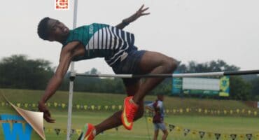 Athletes from different schools came together for district athletics at HTS.