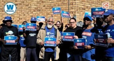 Members of the DA gathered outside the eMalahleni Magistrate’s Court in support of the families who lost their daughters to an alleged Gender-Based Violence and Femicide attack.