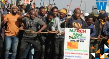 The community of eMalahleni joined the national ‘March and March’ movement to express their outrage over illegal foreigners taking over the City of Coal.