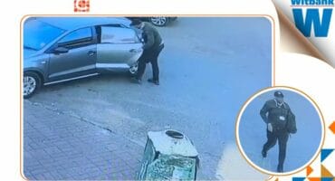 A man was caught on CCTV stealing a laptop from vehicle that had been parked next to a store on Plumer Street.