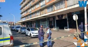 A man was brutally murdered outside a building in the CBD this past weekend.