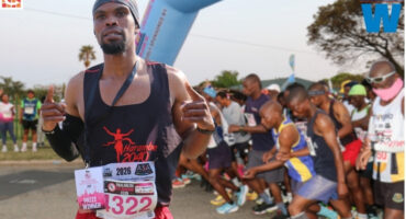 Derrick Masango of Harambe 2040 Athletic Club won the 42.2km Emalahleni City Marathon on Saturday.