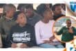 Children from Greater Generations Disciplinary Camp and assistant probation officer Eunice Jabulile Kubheka at Emalahleni Probation Services.
