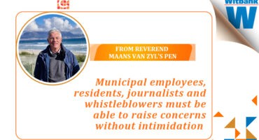 Rev Maans van Zyl is a columnist for Witbank News.