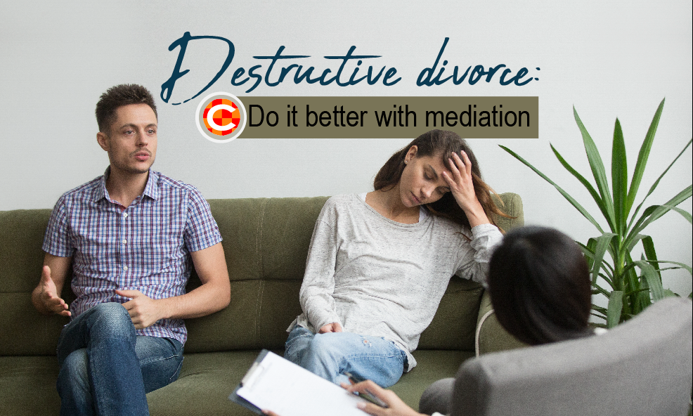 Destructive divorce better with mediation