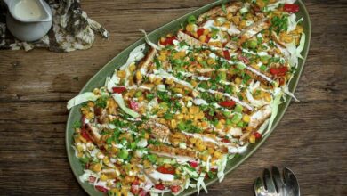 12 APRIL - WFD - Chicken, corn and cabbage salad