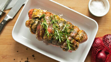 16 APRIL - SATURDAY ENTERTAIN - Roast leg of lamb with Hasselback potatoes
